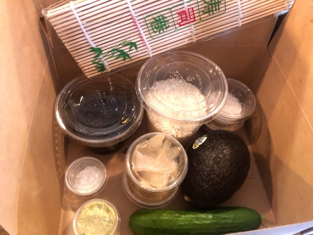 Sushi in box
